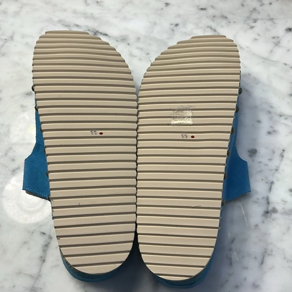 Free People x Intentionally Rule Breaker Suede Sandals Size 9 NIB - Picture 16 of 16